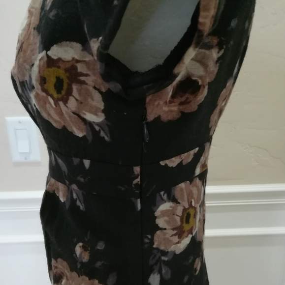 BODEN Women's Floral Print Wool Shift Dress US 2R - Picture 5 of 8